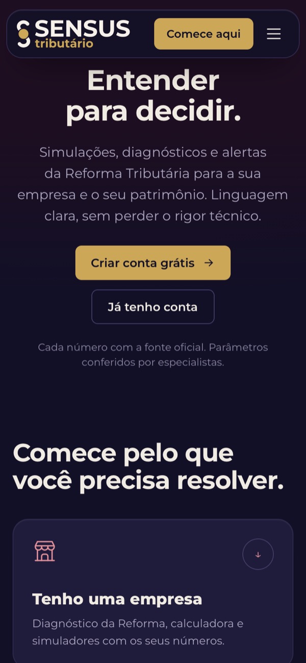 Sensus no celular